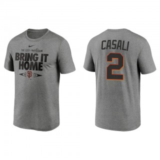 Curt Casali San Francisco Giants Gray 2021 Postseason Proving Grounds T-Shirt