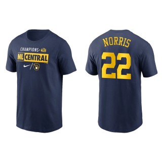 Daniel Norris Brewers Navy 2021 NL Central Division Champions T-Shirt