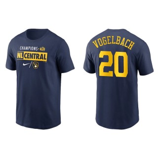 Daniel Vogelbach Brewers Navy 2021 NL Central Division Champions T-Shirt