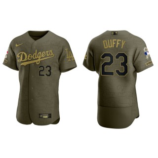 Danny Duffy Los Angeles Dodgers Salute to Service Green Jersey