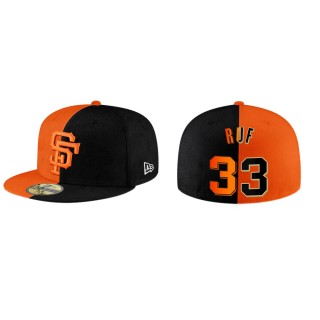 Darin Ruf Giants Orange Black Split 59FIFTY Hat