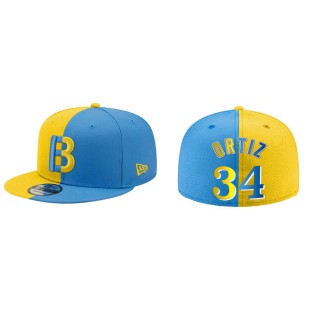 David Ortiz Red Sox Gold Blue City Connect Split 59FIFTY Hat