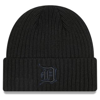 Detroit Tigers Core Classic Cuffed Knit Hat Black