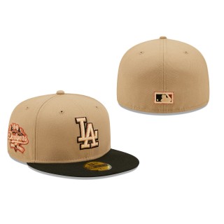 Los Angeles Dodgers 100th Anniversary Camel 59FIFTY Fitted Hat Brown