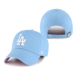 Los Angeles Dodgers Fashion Color Undervisor Ballpark Clean Up Adjustable Hat Light Blue