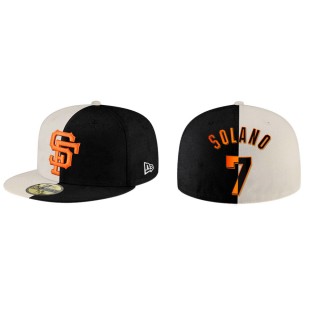 Donovan Solano Giants Cream Black Split 59FIFTY Hat