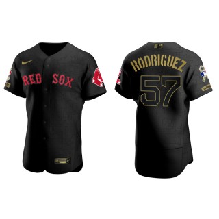 Eduardo Rodriguez Boston Red Sox Salute to Service Black Jersey