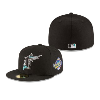 Florida Marlins City Transit 59FIFTY Fitted Hat Black