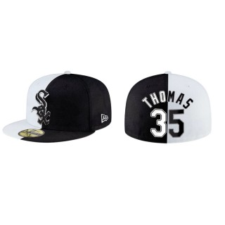 Frank Thomas White Sox White Black Split 59FIFTY Hat