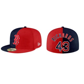 Garrett Richards Boston Red Sox Navy Red Split Hat