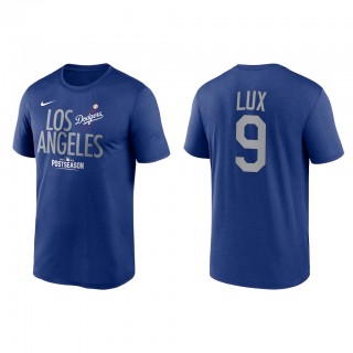 Gavin Lux Los Angeles Dodgers Royal 2021 Postseason Authentic Collection Dugout T-Shirt