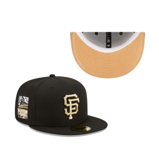 San Francisco Giants 2007 All-Star Game Metallic Gold Undervisor 59FIFTY Fitted Hat Black