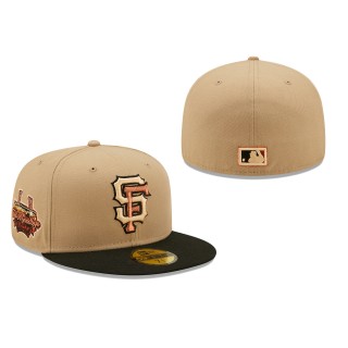 San Francisco Giants Tell It Goodbye Camel 59FIFTY Fitted Hat Brown