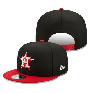 Houston Astros Color Pack 2-Tone 9FIFTY Snapback Cap Black Scarlet