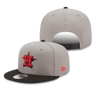 Houston Astros Color Pack 2-Tone 9FIFTY Snapback Cap Gray Black
