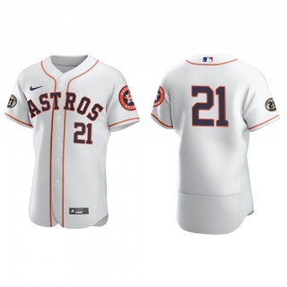 Houston Astros White Home Authentic Roberto Clemente Jersey
