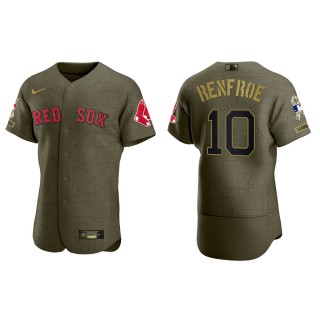 Hunter Renfroe Boston Red Sox Salute to Service Green Jersey