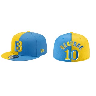 Hunter Renfroe Red Sox Gold Blue City Connect Split 59FIFTY Hat