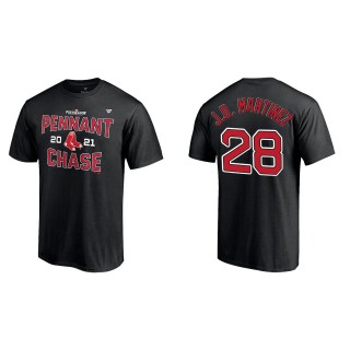 J.D. Martinez Boston Red Sox Black 2021 Division Series Winner Locker Room T-Shirt