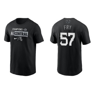 Jace Fry White Sox Black 2021 AL Central Division Champions T-Shirt