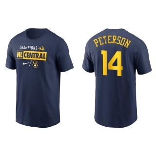 Jace Peterson Brewers Navy 2021 NL Central Division Champions T-Shirt