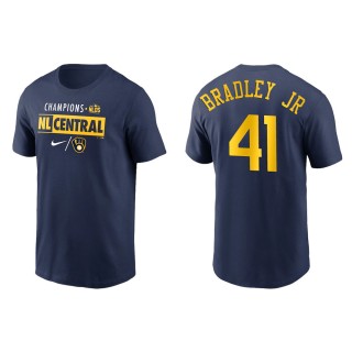 Jackie Bradley Jr. Brewers Navy 2021 NL Central Division Champions T-Shirt