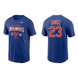Javier Baez New York Mets Royal 1986 World Series 35th Anniversary Infamous T-Shirt