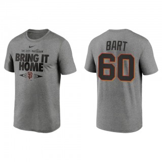 Joey Bart San Francisco Giants Gray 2021 Postseason Proving Grounds T-Shirt