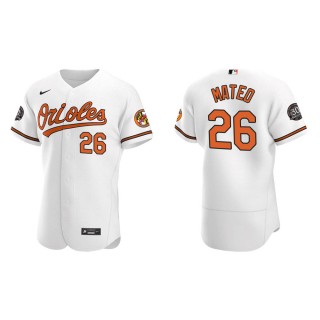 Jorge Mateo Orioles White Authentic 30th Anniversary Jersey