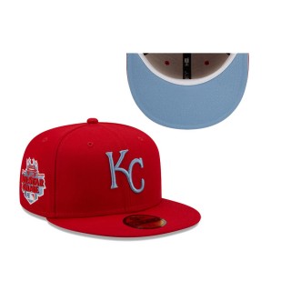 Kansas City Royals New Era 2012 MLB All Star Game Blue Undervisor 59FIFTY Fitted Hat Scarlet