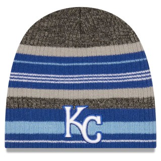 Kansas City Royals Striped Beanie Hat Royal