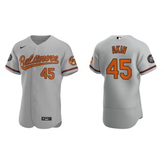 Keegan Akin Orioles Gray Authentic 30th Anniversary Jersey