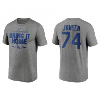 Kenley Jansen Los Angeles Dodgers Gray 2021 Postseason Proving Grounds T-Shirt