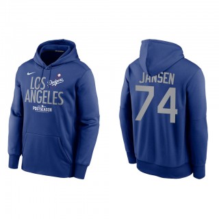 Kenley Jansen Los Angeles Dodgers Royal 2021 Postseason Authentic Collection Dugout Pullover Hoodie