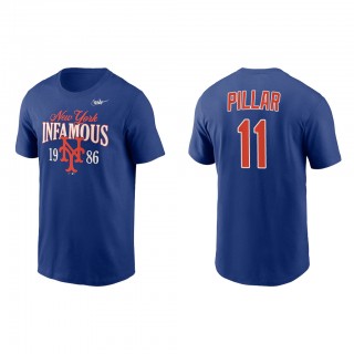 Kevin Pillar New York Mets Royal 1986 World Series 35th Anniversary Infamous T-Shirt