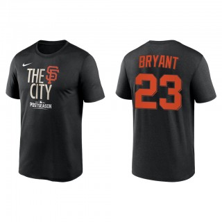 Kris Bryant San Francisco Giants Black 2021 Postseason Authentic Collection Dugout T-Shirt
