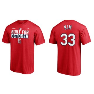 Kwang-hyun Kim Cardinals Red 2021 Postseason Locker Room T-Shirt