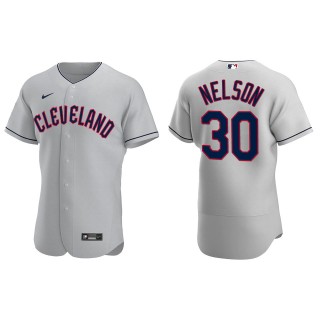 Kyle Nelson Cleveland Guardians Authentic Gray Jersey