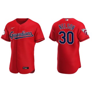 Kyle Nelson Cleveland Guardians Authentic Alternate Red Jersey