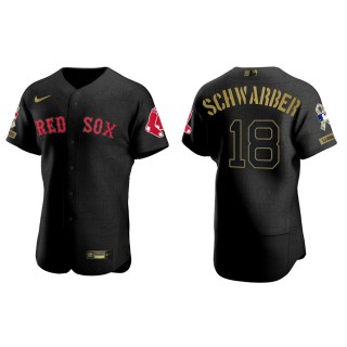 Kyle Schwarber Boston Red Sox Salute to Service Black Jersey