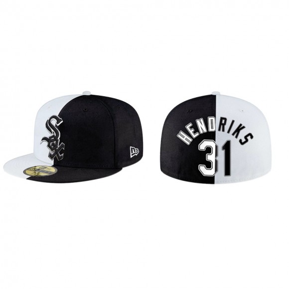 Liam Hendriks White Sox White Black Split 59FIFTY Hat