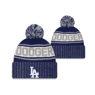 Dodgers New Era Marl Cuffed Knit Hat with Pom Royal