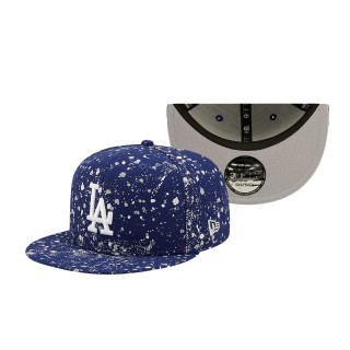 Dodgers New Era Splatter 9FIFTY Snapback Hat Royal