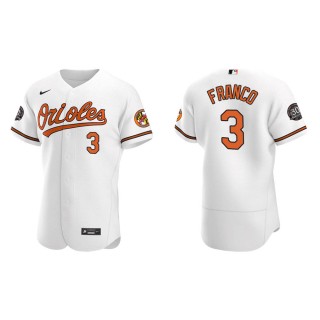 Maikel Franco Orioles White Authentic 30th Anniversary Jersey