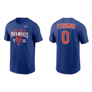 Marcus Stroman New York Mets Royal 1986 World Series 35th Anniversary Infamous T-Shirt