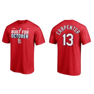Matt Carpenter Cardinals Red 2021 Postseason Locker Room T-Shirt