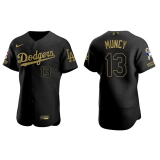 Max Muncy Los Angeles Dodgers Salute to Service Black Jersey