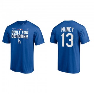 Max Muncy Los Angeles Dodgers Royal 2021 Postseason Locker Room T-Shirt