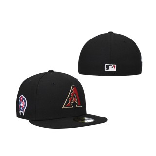 Arizona Diamondbacks New Era 9/11 Memorial Side Patch 59FIFTY Fitted Hat Black
