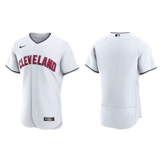 Men's Cleveland Indians White Authentic Alternate Jersey